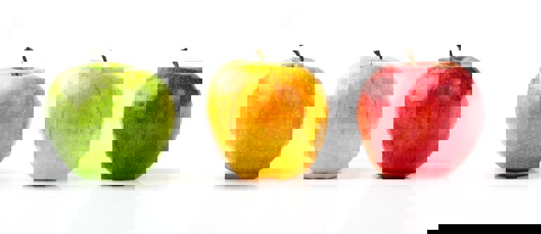 A set of apples - 3 choices